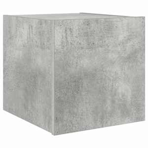 Nástěnná TV skříňka s LED osvětlením betonově šedá 30,5x35x30cm - obrázek 3