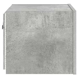 Nástěnná TV skříňka s LED osvětlením betonově šedá 30,5x35x30cm - obrázek 10