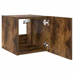 Nástěnná TV skříňka s LED osvětlením kouřový dub 30,5x35x30 cm - obrázek 8