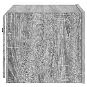 Nástěnná TV skříňka s LED osvětlením šedá sonoma 30,5x35x30 cm - obrázek 10