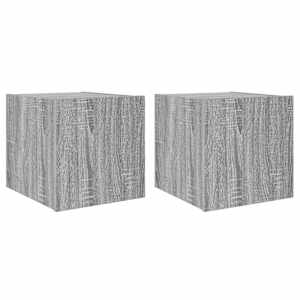 Nástěnné TV skříňky s LED 2 ks šedé sonoma 30,5 x 35 x 30 cm - obrázek 2