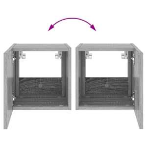 Nástěnné TV skříňky s LED 2 ks šedé sonoma 30,5 x 35 x 30 cm - obrázek 13