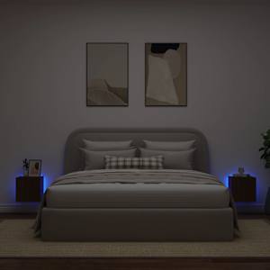 Nástěnné TV skříňky s LED 2 ks hnědý dub 30,5 x 35 x 30 cm - obrázek 3