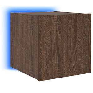 Nástěnné TV skříňky s LED 2 ks hnědý dub 30,5 x 35 x 30 cm - obrázek 11