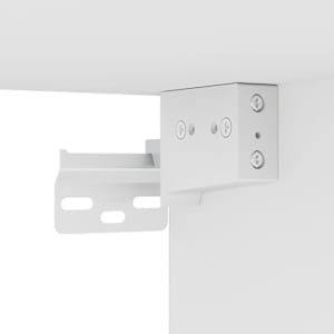 Nástěnná TV skříňka s LED osvětlením bílá 30,5 x 35 x 70 cm - obrázek 14