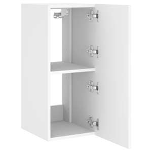 Nástěnná TV skříňka s LED osvětlením bílá 30,5 x 35 x 70 cm - obrázek 8