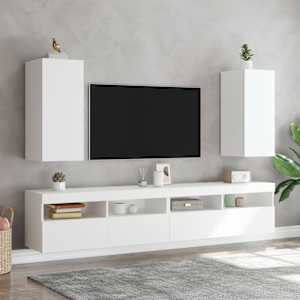 Nástěnné TV skříňky s LED osvětlením 2 ks bílé 30,5x35x70 cm - obrázek 4