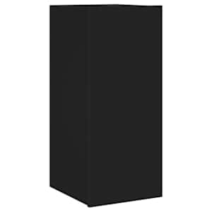Nástěnná TV skříňka s LED osvětlením černá 30,5 x 35 x 70 cm - obrázek 3