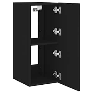 Nástěnná TV skříňka s LED osvětlením černá 30,5 x 35 x 70 cm - obrázek 8