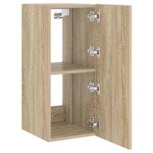 Nástěnná TV skříňka s LED osvětlením dub sonoma 30,5x35x70 cm - obrázek 3