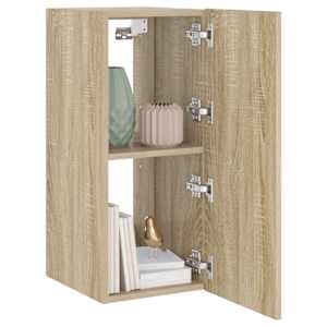 Nástěnná TV skříňka s LED osvětlením dub sonoma 30,5x35x70 cm - obrázek 7