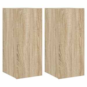 Nástěnné TV skříňky s LED 2 ks dub sonoma 30,5 x 35 x 70 cm - obrázek 2