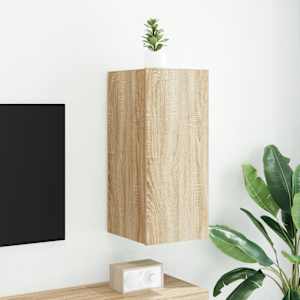 Nástěnné TV skříňky s LED 2 ks dub sonoma 30,5 x 35 x 70 cm - obrázek 4