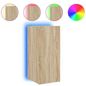 Nástěnné TV skříňky s LED 2 ks dub sonoma 30,5 x 35 x 70 cm - obrázek 6