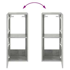 Nástěnná TV skříňka s LED osvětlením betonově šedá 30,5x35x70cm - obrázek 12