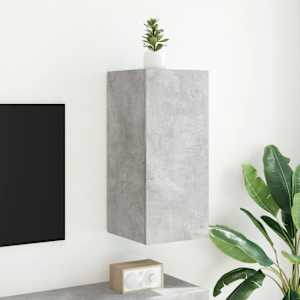 Nástěnná TV skříňka s LED osvětlením betonově šedá 30,5x35x70cm - obrázek 5