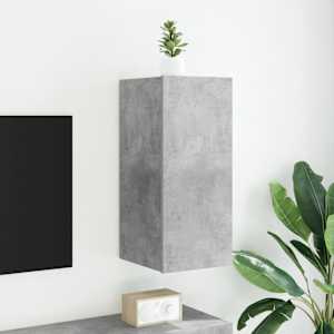 Nástěnná TV skříňka s LED osvětlením betonově šedá 30,5x35x70cm - obrázek 1