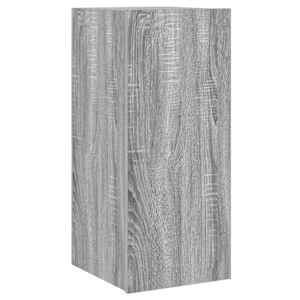 Nástěnná TV skříňka s LED osvětlením šedá sonoma 30,5x35x70 cm - obrázek 3