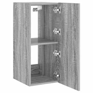 Nástěnná TV skříňka s LED osvětlením šedá sonoma 30,5x35x70 cm - obrázek 8
