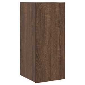 Nástěnná TV skříňka s LED osvětlením hnědý dub 30,5x35x70 cm - obrázek 3