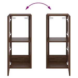 Nástěnná TV skříňka s LED osvětlením hnědý dub 30,5x35x70 cm - obrázek 12