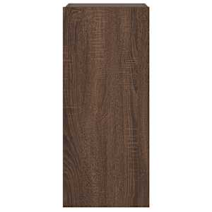 Nástěnná TV skříňka s LED osvětlením hnědý dub 30,5x35x70 cm - obrázek 9