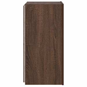 Nástěnná TV skříňka s LED osvětlením hnědý dub 30,5x35x70 cm - obrázek 10