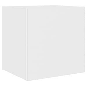 Nástěnná TV skříňka s LED osvětlením bílá 40,5 x 35 x 40 cm - obrázek 3