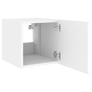 Nástěnná TV skříňka s LED osvětlením bílá 40,5 x 35 x 40 cm - obrázek 9