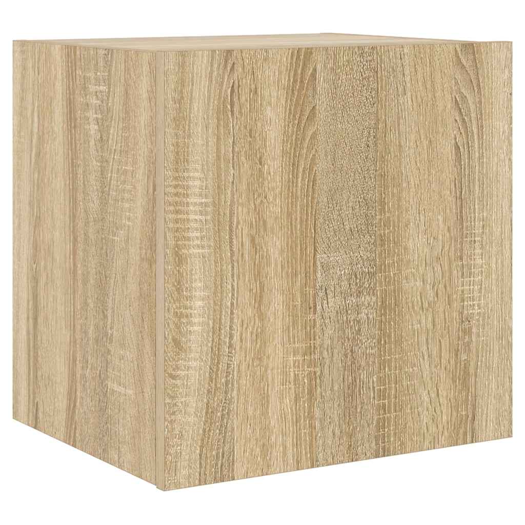 Thumbnail - vidaXL TV-Wandschrank mit LED-Leuchten Sonoma-Eiche 40,5x35x40 cm