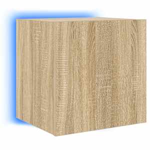 Nástěnná TV skříňka s LED osvětlením dub sonoma 40,5x35x40 cm - obrázek 5