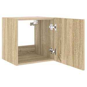 Nástěnná TV skříňka s LED osvětlením dub sonoma 40,5x35x40 cm - obrázek 8