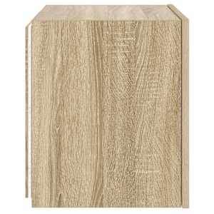 Nástěnná TV skříňka s LED osvětlením dub sonoma 40,5x35x40 cm - obrázek 10
