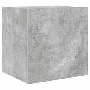 Nástěnná TV skříňka s LED osvětlením betonově šedá 40,5x35x40cm - obrázek 3