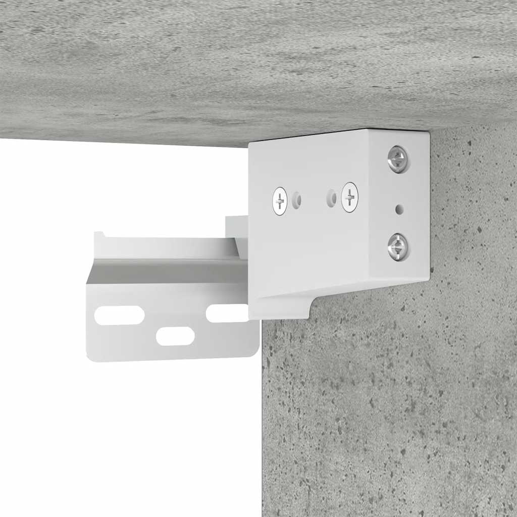 Nástěnné TV skříňky s LED 2 ks betonově šedé 40,5 x 35 x 40 cm - obrázek 17
