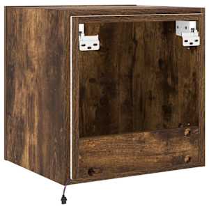 Nástěnná TV skříňka s LED osvětlením kouřový dub 40,5x35x40 cm - obrázek 11