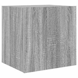 Nástěnná TV skříňka s LED osvětlením šedá sonoma 40,5x35x40 cm - obrázek 3