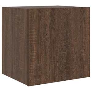 Nástěnná TV skříňka s LED osvětlením hnědý dub 40,5x35x40 cm - obrázek 3