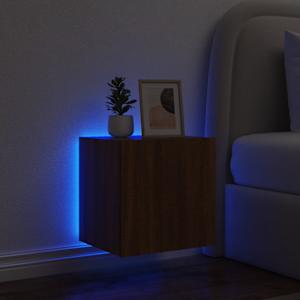 Nástěnná TV skříňka s LED osvětlením hnědý dub 40,5x35x40 cm - obrázek 4