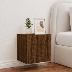 Nástěnná TV skříňka s LED osvětlením hnědý dub 40,5x35x40 cm - obrázek 5