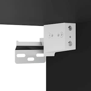 Nástěnná TV skříňka s LED osvětlením černá 40,5 x 35 x 80 cm - obrázek 13