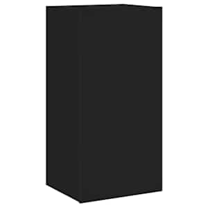 Nástěnná TV skříňka s LED osvětlením černá 40,5 x 35 x 80 cm - obrázek 6