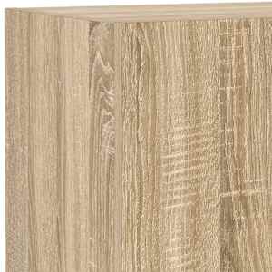 Nástěnná TV skříňka s LED osvětlením dub sonoma 40,5x35x80 cm - obrázek 12