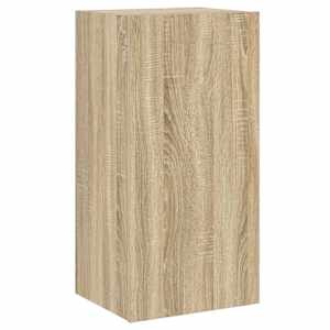 Nástěnná TV skříňka s LED osvětlením dub sonoma 40,5x35x80 cm - obrázek 6
