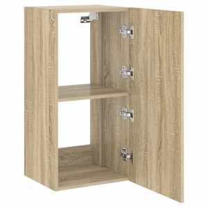Nástěnná TV skříňka s LED osvětlením dub sonoma 40,5x35x80 cm - obrázek 7