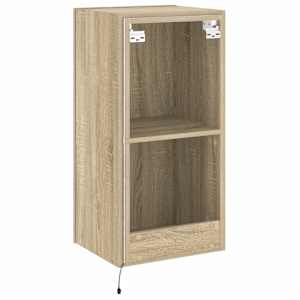 Nástěnná TV skříňka s LED osvětlením dub sonoma 40,5x35x80 cm - obrázek 10