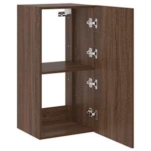 Nástěnná TV skříňka s LED osvětlením hnědý dub 40,5x35x80 cm - obrázek 7