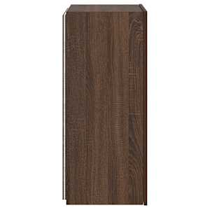 Nástěnná TV skříňka s LED osvětlením hnědý dub 40,5x35x80 cm - obrázek 9
