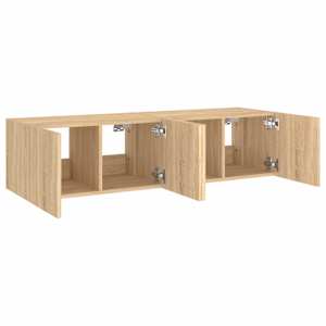 Nástěnné TV skříňky s LED osvětlením 2 ks dub sonoma 60x35x31cm - obrázek 8