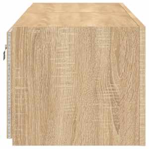 Nástěnné TV skříňky s LED osvětlením 2 ks dub sonoma 60x35x31cm - obrázek 10